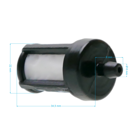 Palivový filter pre motorové píly krovinorezy a ďalšiu záhradnú techniku