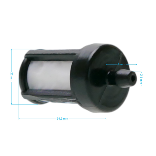 Palivový filter pre motorové píly krovinorezy a ďalšiu záhradnú techniku