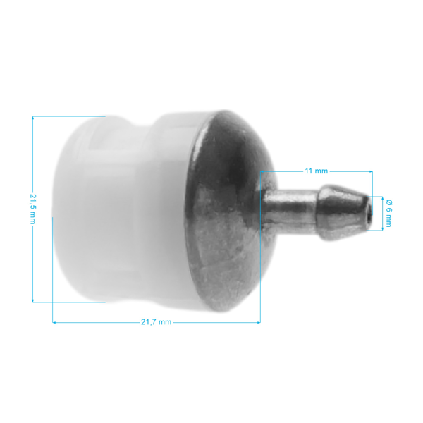 Palivový filter pre motorové píly krovinorezy a ďalšiu záhradnú techniku