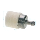 Palivový filter pre motorové píly krovinorezy a ďalšiu záhradnú techniku