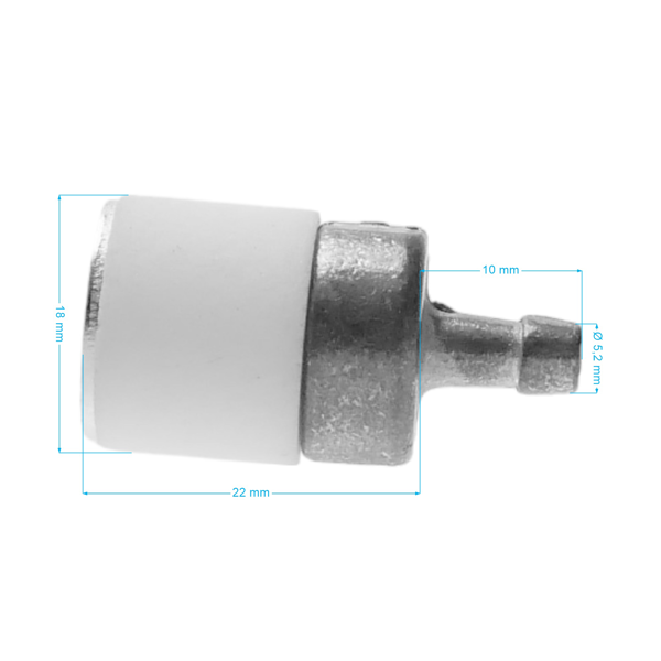 Palivový filter pre motorové píly krovinorezy a ďalšiu záhradnú techniku