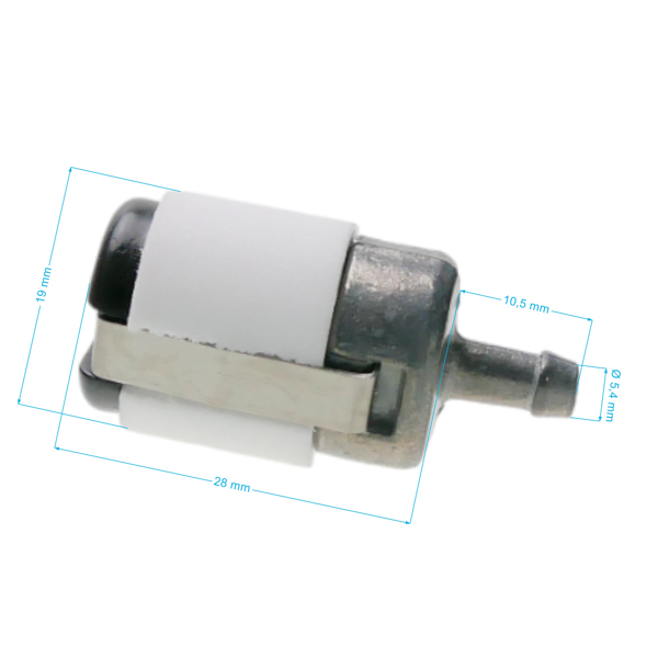 Palivový filter pre motorové píly krovinorezy a ďalšiu záhradnú techniku