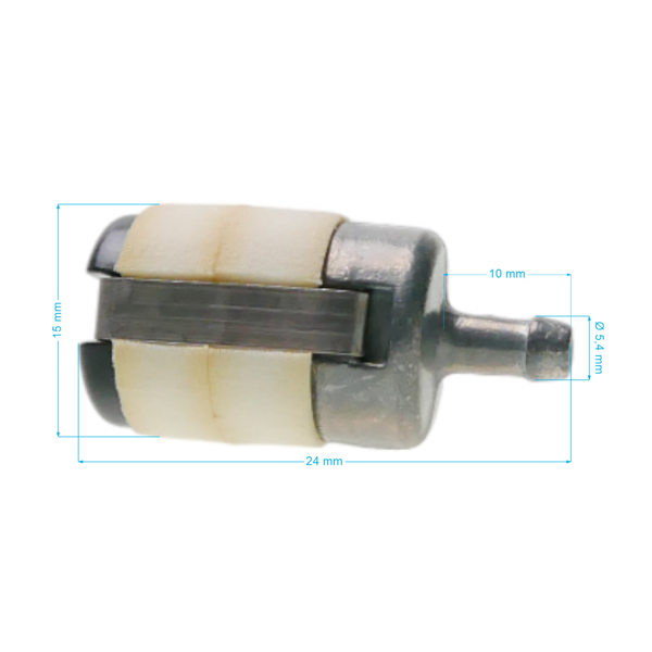 Palivový filter pre motorové píly krovinorezy a ďalšiu záhradnú techniku