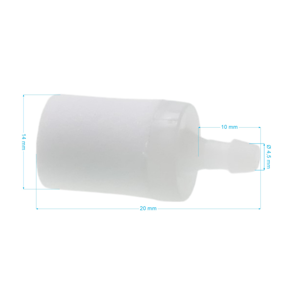 Palivový filter pre motorové píly krovinorezy a ďalšiu záhradnú techniku