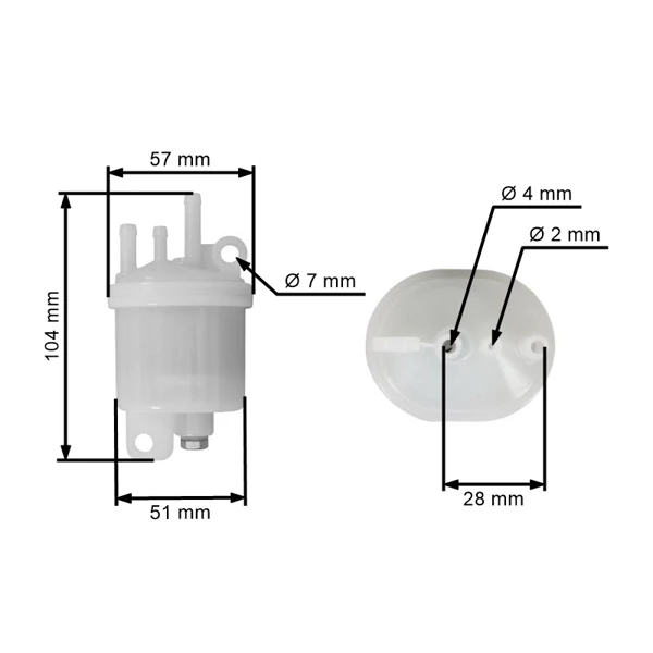 Palivový filter pre motory Hatz (OEM 50539200)