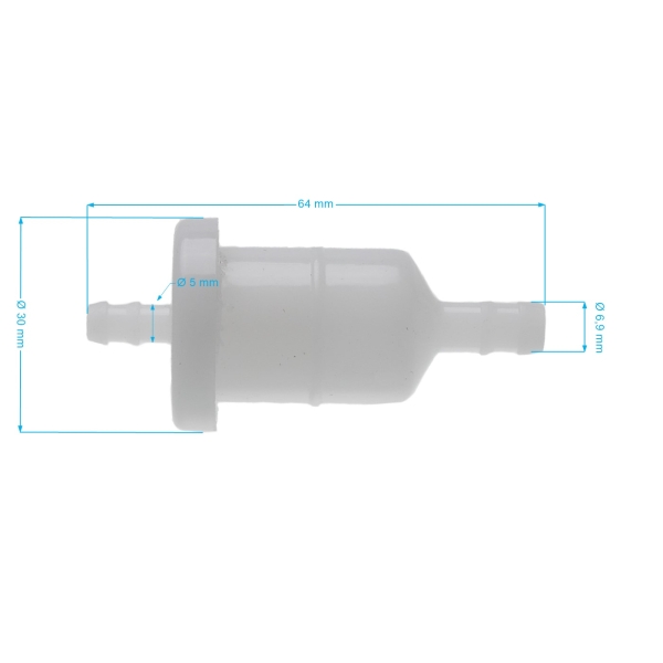 Palivový filter pre motory Honda GX620 GX670 (OEM 16910-ZE8-015)