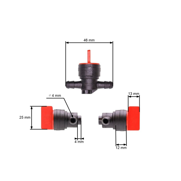 Palivový ventil pre motory Briggs & Stratton Snapper Kohler John Deere Kawasaki (OEM 494768 493960 698183 698181 24507 34212 7034212 1-6325)
