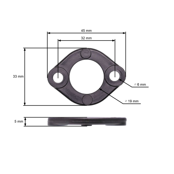 Podložka karburátora pre čínske píly a píly z hobbymarketov s objemom motora 45 cm3 52 cm3 58 cm3