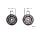 Podporné koliesko žacieho ústrojenstva pre záhradné traktory Husqvarna Partner McCulloch MTD Ariens Snapper Murray Toro Cub Cadet Murray