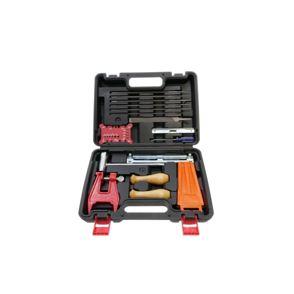 Prenosný kufrík s náradím na ostrenie pílových reťazí