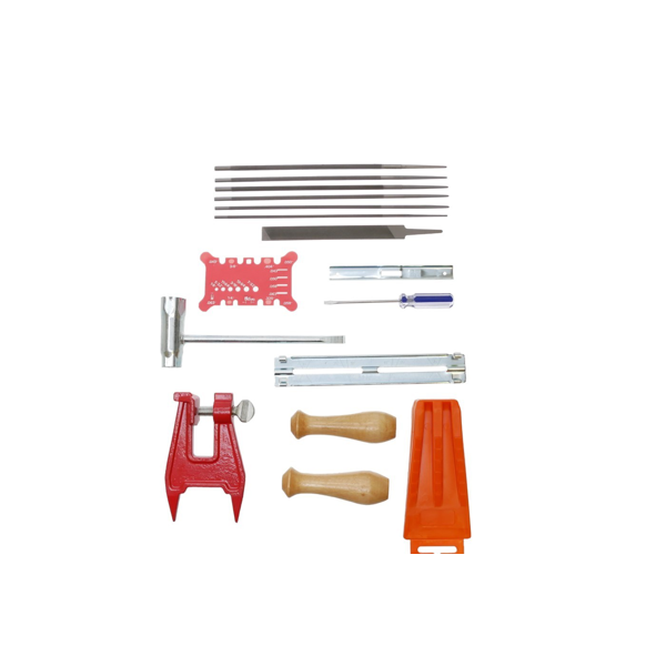 Prenosný kufrík s náradím na ostrenie pílových reťazí