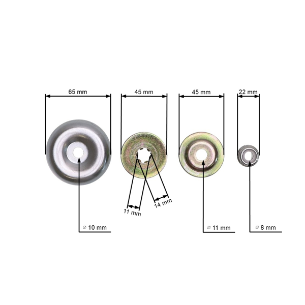 Prevodová hlava pre činské krovinorezy a krovinorezy z hobbymarketov so štvorcovým profilom hriadeľa s priemerom rúrky 25,4 mm