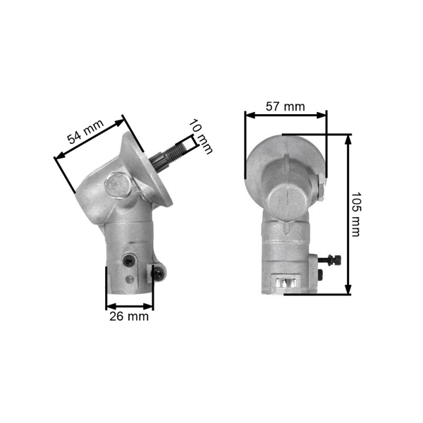 Prevodová hlava pre Husqvarna 124R 125R 128R 129R 122R 122LD 125L Jonsered BC2126 BC2128 GC2126C GC2128C (OEM 530096295)