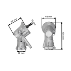 Prevodová hlava pre krovinorezy OLEO-MAC Oleomac 746T 750 750T 753 753T Efco 8420 8460 8510 8530 8550 (OEM 61112072BR 61112072)