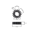 Prevodovka zotrvačníka pre motory Briggs & Stratton 12,0 PS - 15,0 PS (OEM 392134 399676 696537)