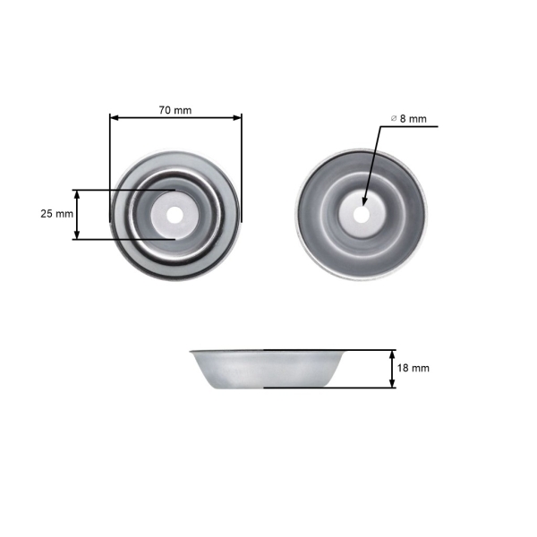 Prítlačná miska pre OLEO-MAC Oleomac 720 722 726 Sparta 25 26 250