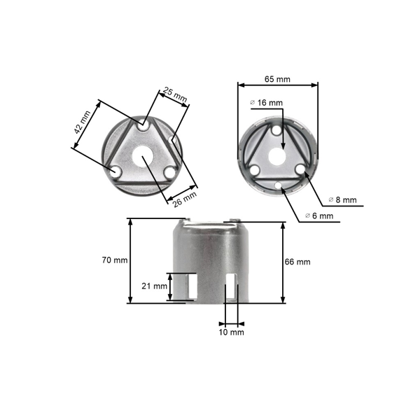 Protikus štartéra pre motory Honda GX240 GX270 kovové ploché západky (28451-ZE2-W01)