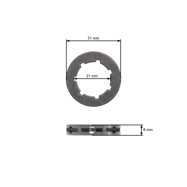 Prstenec reťazoviek .325" 7 zubová reťaz pre motorové píly Husqvarna 40 45 55 136 246 257 262XP 350 346XP 359 555 562XP Jonsered 2036 2145 CS2141 (OEM 501457402)