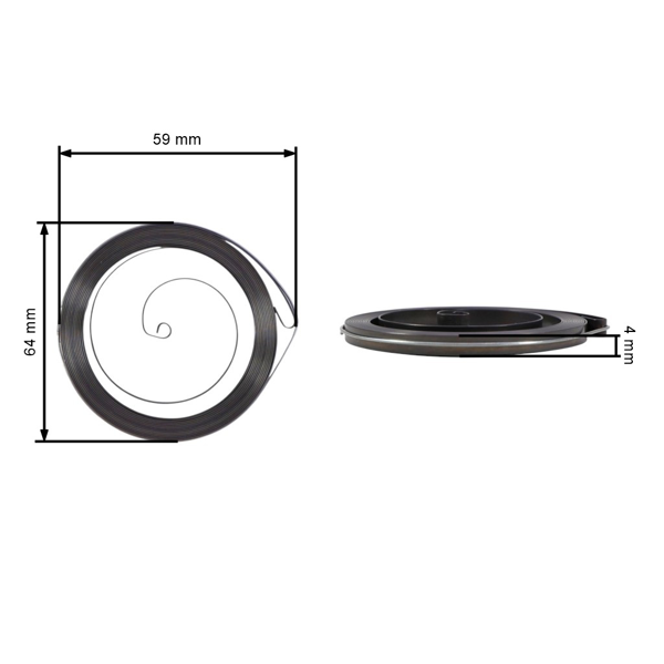 Pružina štartéra pre motorové píly Husqvarna 340 345 346XP 350 351 353 357XP 359 Jonsered 2150 CS2141 CS2147 CS2152 CS2153 CS2159 (OEM 537093101)