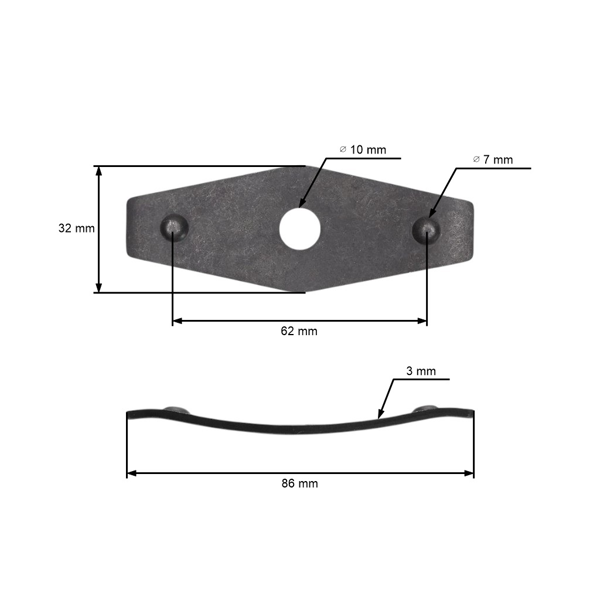 Pružná podložka držiaka noža pre kosačky MTD Gutbrod Yardman Bolens Craftsman Ryobi (OEM 736-0524 736-0524A 736-0524B)