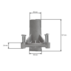 Puzdro hriadeľa mandrely pre záhradné traktory Husqvarna Jonsered Partner McCulloch Craftsman Poulan (OEM 532187281)