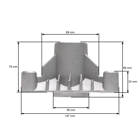 Púzdro hriadeľa mandrely pre záhradné traktory Husqvarna Jonsered Partner McCulloch (OEM 532137152 137152)