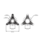 Puzdro tŕňového hriadeľa pre záhradné traktory Husqvarna Jonsered Partner McCulloch Rally VIKING Craftsman Poulan (OEM 6109 004 2010 532128774)