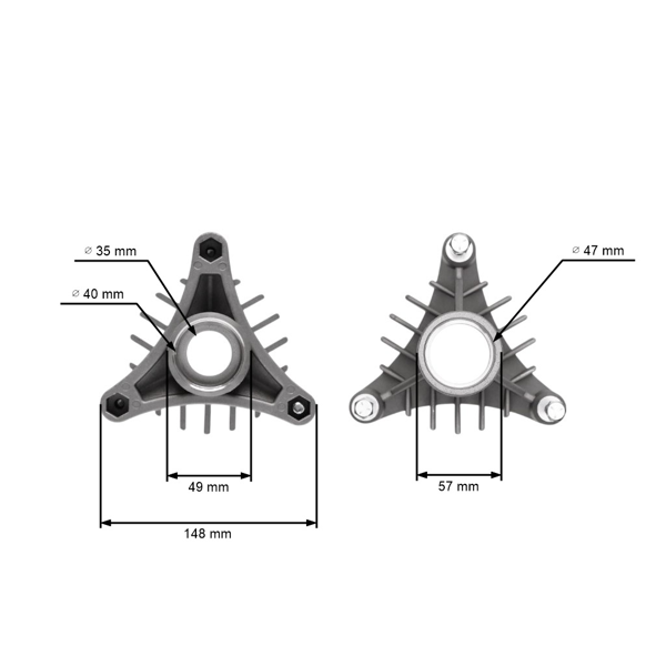 Puzdro tŕňového hriadeľa pre záhradné traktory Husqvarna Jonsered Partner McCulloch Rally VIKING Craftsman Poulan (OEM 6109 004 2010 532128774)