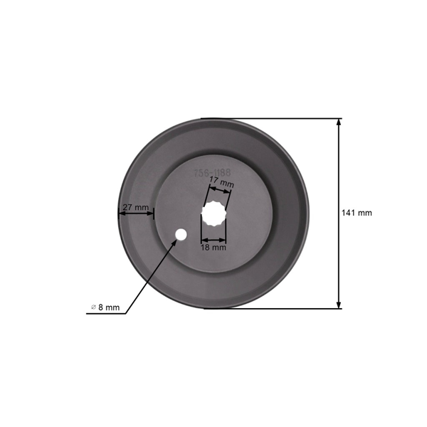 Remenica MTD Gutbrod Lawnflite Yardman Golf Fleurelle Mastercut White Greencut Blackline Motec Bolens (OEM 756-1188 956-1188)
