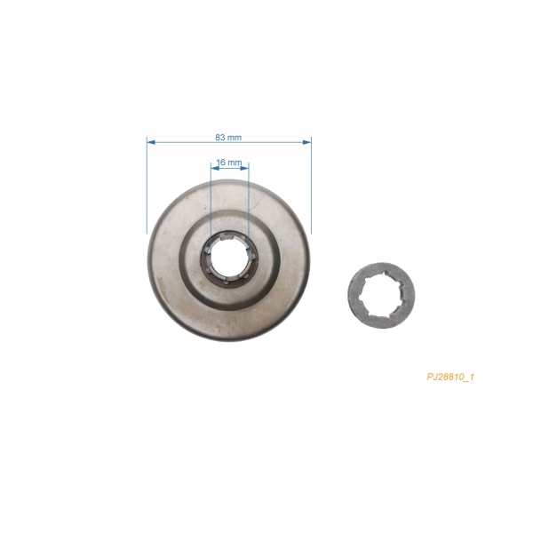 Reťazovka 3/8" 7 zubov pre motorové píly Husqvarna 281 281XP 288 288XP 394 394XP 395 395XP Jonsered 2095 (OEM 503625903 503625901)