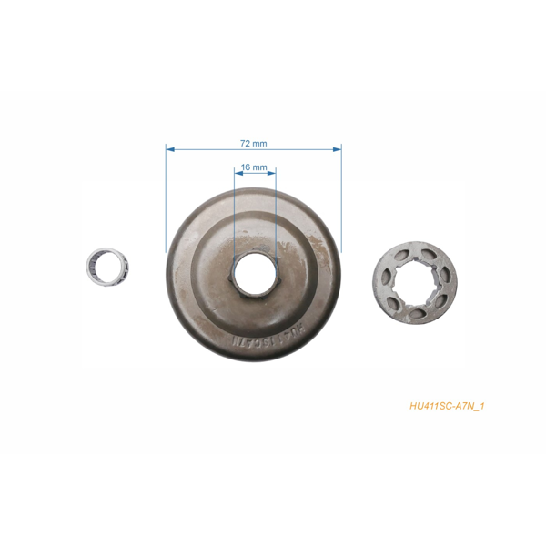 Reťazovka 3/8" 7 zubov pre motorové píly Husqvarna 51 55 254 262 (OEM 503453902)