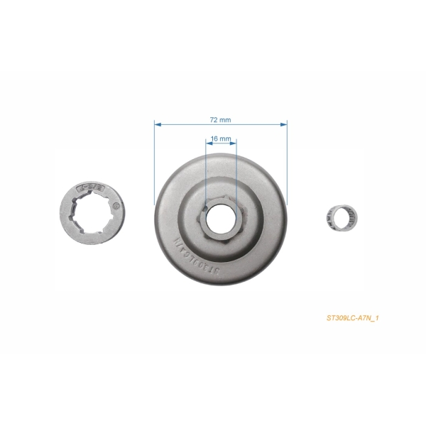 Reťazovka 3/8" 7 zubov pre motorové píly Stihl 030AV 031AV 031AV 032 044AV (OEM 11136402000)