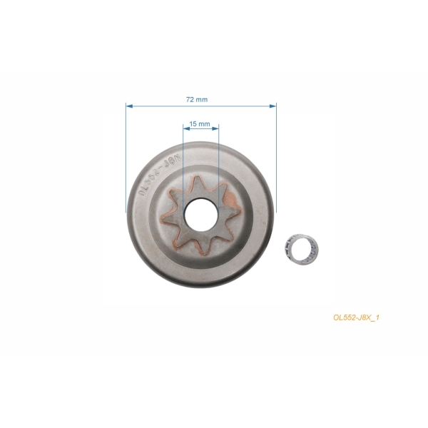 Reťazovka .325" 8 zubov pre motorové píly OLEO-MAC Oleomac 250 251 355 50A 250S 252 254 (OEM 4900159)