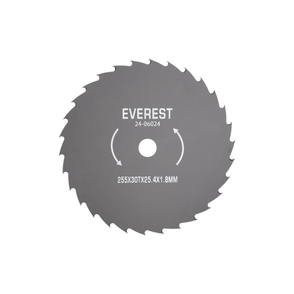 Rezací oceľový nôž 30-zubový 255 mm x 25,4 mm x 1,8 mm pre krovinorezy a vyžínače