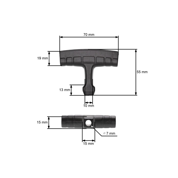 Rukoväť štartéra pre motorové píly fúkača krovinorezy Husqvarna Jonsered McCulloch Partner (OEM 503543901)