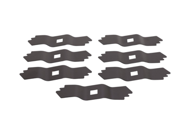 Sada 7 nožov 15,7 cm (6") pre vertikutátory Al-KO Alko 32 E 32 VLE 38 E 38 VLE 38 VLB 38 P Brill (OEM 474393 462219 460203 460773 28 VE/RL)