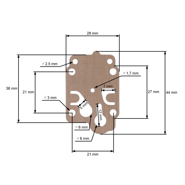 Sada membrán pre čínske krovinorezy a z hobbymarketov s objemom motora 26 cm3 32 cm3 43 cm3 52 cm3