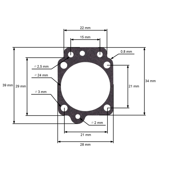 Sada membrán pre čínske krovinorezy a z hobbymarketov s objemom motora 26 cm3 32 cm3 43 cm3 52 cm3