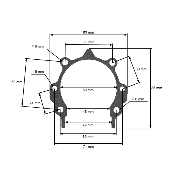 Sada tesnení pre čínske krovinorezy a krovinorezy z hobbymarketov s objemom motora od 43 cm3 - 52 cm3