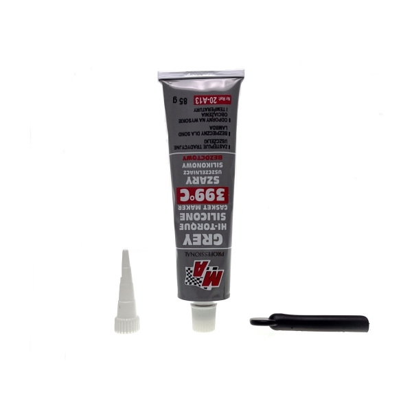 Šedý silikónový tmel +399°C 85 g pre Stihl 017 018 MS180 MS181 MS250 MS280 Husqvarna 136 137 141 435 Partner 351 371 391 420