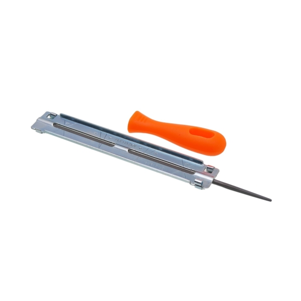 Set pilníka 4,8 mm s držiakom pilníka a vodítka na ostrenie pílových reťazí motorových elektrických a aku píl