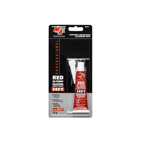 Silikónový tmel červený vhodný do + 343 ° C pre Stihl 017 018 MS180 MS181 MS250 MS280 Husqvarna 136 137 141 435 Partner 351 371 391 420