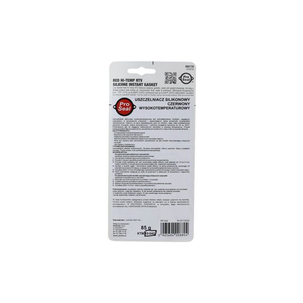 Silikónový tmel PRE SEAL červený 85 g do + 343°C pre Stihl 017 018 MS180 MS181 MS250 MS280 Husqvarna 136 137 141 435 Partner 351 371 391 420