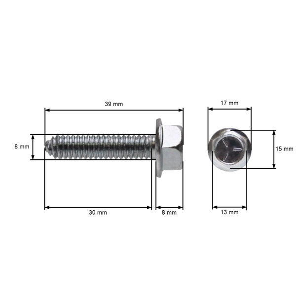 Skrutka mandrely pre záhradné traktory Husqvarna Jonsered Partner McCulloch Craftsman Poulan (OEM 584953901 532173984 539107630 157722 173984)
