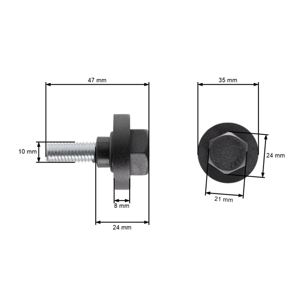 Skrutka žacích nožov elektrických kosačiek AL-KO Alko  (OEM 313605)