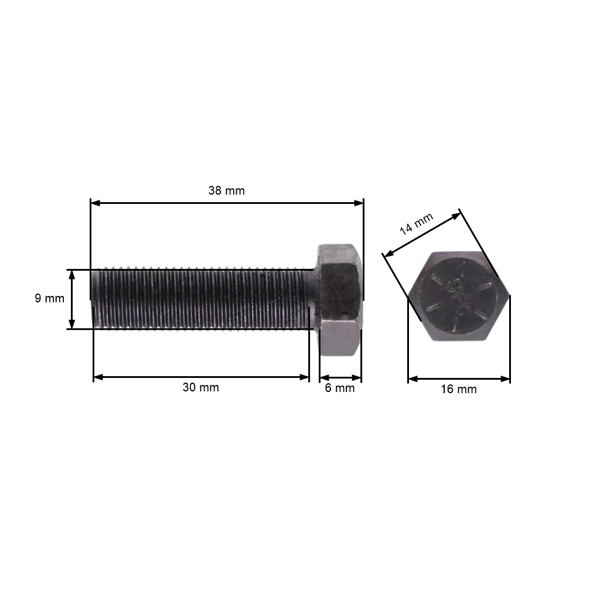 Skrutka žacího noža kosačky pre Husqvarna Jonsered Jonsered Partner McCulloch Craftsman Poulan pravý závit (OEM 532181712 583116901 181712 116901)