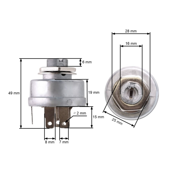 Spínacia skrinka pre záhradné traktory Husqvarna MTD Toro Brill Bolens Yardman Bobcat Briggs & Stratton MTD (OEM 539101770 825129 925-1396)