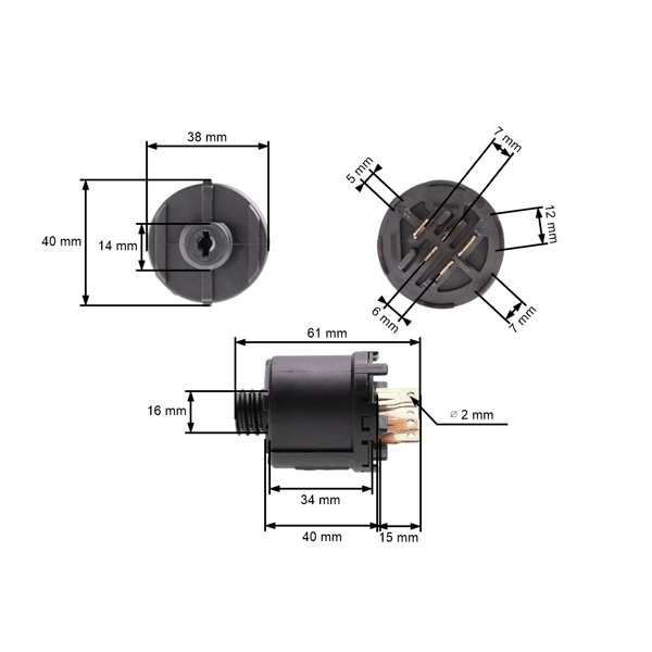 Spínacia skrinka pre záhradné traktory Husqvarna Partner Jonsered McCulloch Craftsman Murray AL-KO Alko (OEM 532163088 544442201 327355 327355MA 525315)