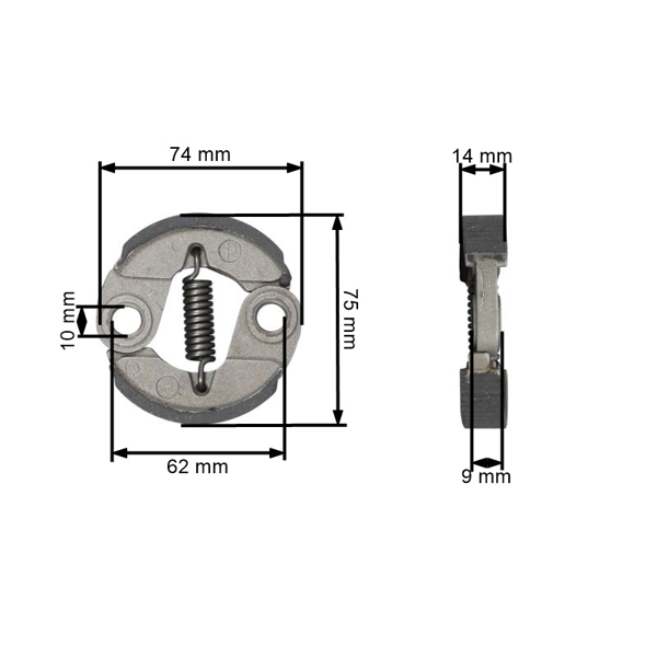 Spojka pre Honda GX31 GX35 GX35NT FG100 HHT31S HHE31C UMK431 (OEM 22000Z0Z003)
