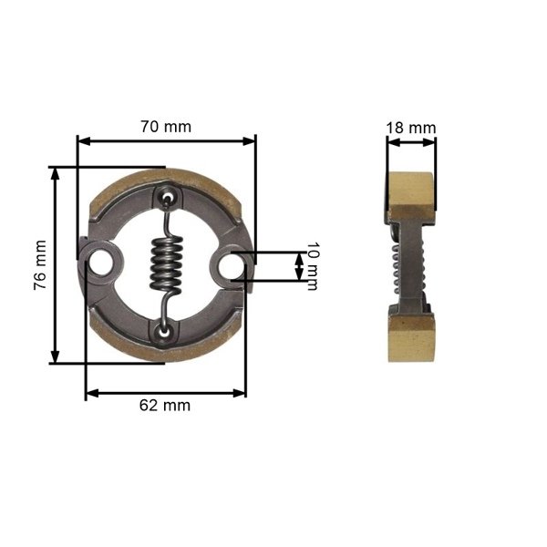 Spojka pre krovinorezy Kawasaki TH43 TH48 TD40 TJ45E TJ53PTAU A (OEM 13081-0635)